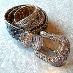 Atlas Western Style Belt With Bling 